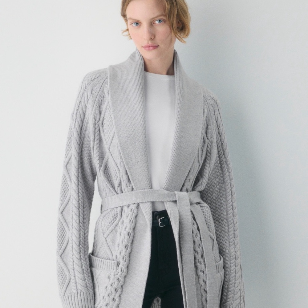 Aritzia Heritage Knit Merino Cardigan (NWT)